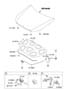 Diagram HOOD TRIM for your Hyundai