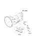 Diagram TRANSAXLE CASE - AUTO (AUTO - 6 SPEED 2WD) for your 2011 Hyundai EQUUS