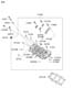 Diagram CYLINDER HEAD (2700 CC - MU) for your Hyundai