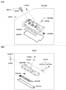 Diagram ROCKER COVER (2700 CC - MU) for your 2012 Hyundai EQUUS