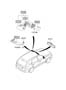 Diagram REAR DOOR MOULDING & TRIM for your 2006 Hyundai Santa Fe