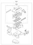 Diagram ENGINE GASKET KIT (2000 CC - THETA FR) for your 2012 Hyundai I30