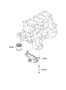 Diagram FRONT CASE ASSEMBLY  (2000 CC - THETA FR) for your 2010 Hyundai Accent