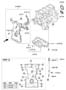 Diagram BELT COVER & OIL PAN (2000 CC - THETA FR) for your 2021 Hyundai Venue