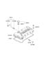 Diagram ROCKER COVER (2000 CC - THETA FR) for your 2008 Hyundai