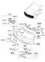 Diagram FRONT BUMPER for your 2008 Hyundai