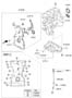 Diagram BELT COVER & OIL PAN (2000 CC - THETA FR) for your 2012 Hyundai Genesis Coupe