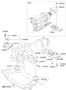 Diagram ENGINE & TRANSAXLE MOUNTING (2000 CC - THETA FR) for your 2013 Hyundai Azera