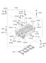 Diagram CYLINDER HEAD (2000 CC - THETA FR) for your 2020 Hyundai Accent