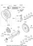 Diagram CRANKSHAFT & PISTON (2000 CC - THETA FR) for your 2013 Hyundai Genesis Coupe 2.0T Coupe