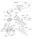 Diagram AIR INTAKE SYSTEM (2000 CC - THETA FR) for your 1988 Hyundai