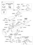 Diagram FLOOR CENTER CONSOLE for your 2000 Hyundai Sonata