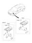 Diagram AUTOMATIC TRANSMISSION (A/T) CONTROL MODULE (TRANSAXLE CONTROL) for your 2016 Hyundai Accent