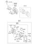 Diagram FRONT WHEEL BRAKE SYSTEM for your Hyundai