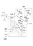 Diagram FRONT DOOR MOULDING & TRIM for your Hyundai