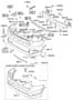 Diagram REAR BUMPER for your Hyundai Santa Cruz SEL Crew Cab Pickup Fleetside 2.5L Theta III FWD