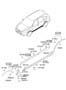 Diagram SIDE TRIM & MOULDING for your 2021 Hyundai Tucson Sport