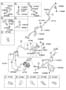 Diagram AIR CONDITIONING (A/C) SYSTEM - COOLER LINE for your 2007 Hyundai Veracruz