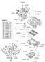 Diagram BELT COVER & OIL PAN for your 2005 Hyundai Tucson