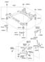 Diagram FRONT SUSPENTION CROSSMEMBER for your 2014 Hyundai Azera