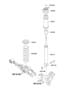 Diagram REAR SPRING & STRUT for your 2014 Hyundai Azera Limited Sedan