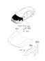 Diagram FENDER & HOOD PANEL for your Hyundai