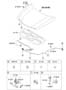 Diagram HOOD TRIM for your Hyundai Sonata