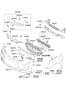 Diagram FRONT BUMPER for your 2010 Hyundai Sonata