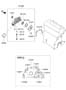 Diagram FRONT CASE ASSEMBLY  (2000 CC - BETA) for your 2002 Hyundai Accent