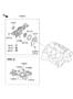 Diagram FRONT CASE ASSEMBLY  (2700 CC - DELTA) for your Hyundai