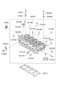 Diagram CYLINDER HEAD (2000 CC - BETA) for your Hyundai