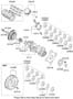 Diagram CRANKSHAFT & PISTON (2700 CC - DELTA) for your 2011 Hyundai EQUUS