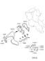 Diagram COOLANT PUMP (2700 CC - DELTA) for your Hyundai