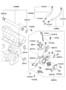 Diagram COOLANT PUMP & PIPE (2700 CC - DELTA) for your 2008 Hyundai Tiburon