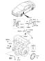 Diagram ELECTRONIC CONTROL UNIT (ECU) (2000 CC - BETA) for your 2006 Hyundai Tiburon