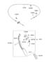 Image of CABLE ASSEMBLY - ACCELERATOR. THROTTLE CABLE. image for your Hyundai