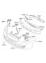 Diagram FRONT BUMPER for your 2007 Hyundai Tiburon