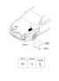 Diagram ENGINE COMPARTMENT WIRING for your 2001 Hyundai Santa Fe