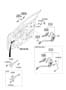 Diagram FRONT DOOR LOCKING SYSTEM for your 2011 Hyundai VELOSTER