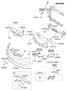 Diagram FRONT BUMPER for your 2015 Hyundai Tucson Limited