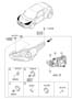 Diagram HEADLAMP for your 2015 Hyundai Santa Fe