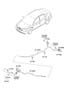 Diagram FUEL FILLER DOOR (GAS TANK DOOR) for your 2013 Hyundai Santa Fe Sport Base Sport Utility