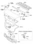 Diagram REAR DOOR WINDOW REGULATOR & GLASS for your 2009 Hyundai Elantra