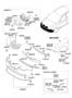 Diagram FRONT BUMPER for your Hyundai