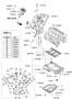 Diagram BELT COVER & OIL PAN (3300 CC - LAMBDA 2) for your 2011 Hyundai Sonata