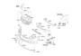 Diagram FRONT BUMPER for your 2014 Hyundai Tucson Limited 2.4L Theta II AWD