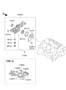 Diagram FRONT CASE ASSEMBLY  (2700 CC - DELTA) for your Hyundai