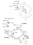 Diagram ENGINE & TRANSAXLE MOUNTING (2000 CC - BETA) for your 2002 Hyundai Accent