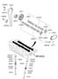 Diagram CAMSHAFT & VALVE (2000 CC - BETA) for your 2009 Hyundai Tucson