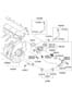 Diagram COOLANT HOSE & PIPE (2000 CC - BETA) for your 2013 Hyundai Santa Fe Sport Base Sport Utility